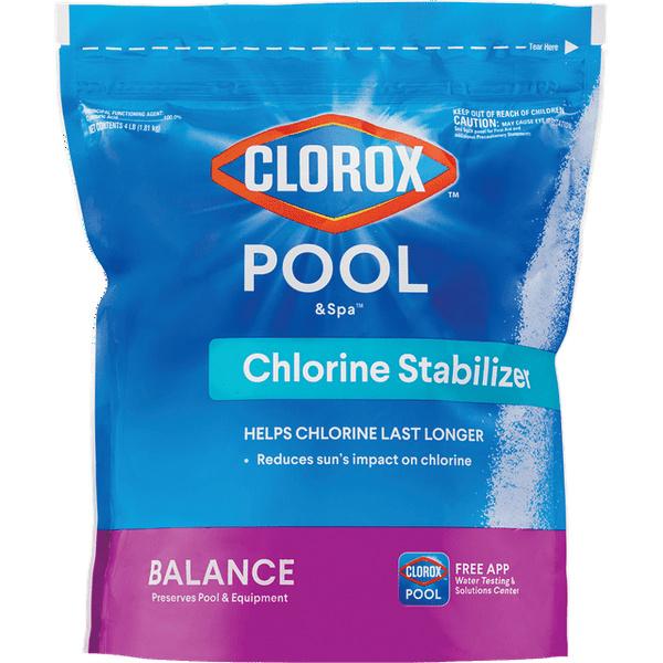 Clorox Pool&Spa Chlorine Stabilizer for Swimming Pools, 4 lb Bag EasyOptionXY LLC
