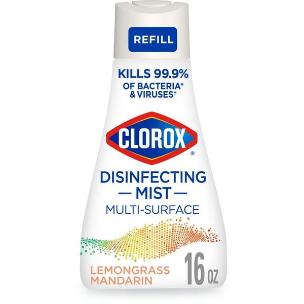 Clorox Disinfectant Mist Refill, Multi-Surface Spray, Lemongrass Mandarin, 16 oz EasyOptionXY LLC