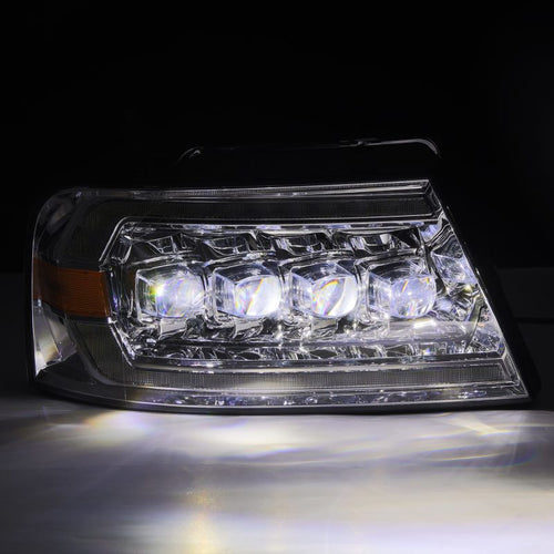 AlphaRex 04-08 Ford F150 / 06-08 Lincoln Mark LT NOVA-Series LED Projector Headlights Chrome OffRoadUSA.com
