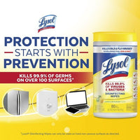 Lysol Disinfectant Wipes, Multi-Surface Antibacterial Cleaning Wipes, For Disinfecting and Cleaning, Lemon and Lime Blossom, 80 Count EasyOptionXY LLC