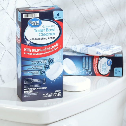 3.5oz Great Value Toilet Bowl Tablets, 4 Count EasyOptionXY LLC