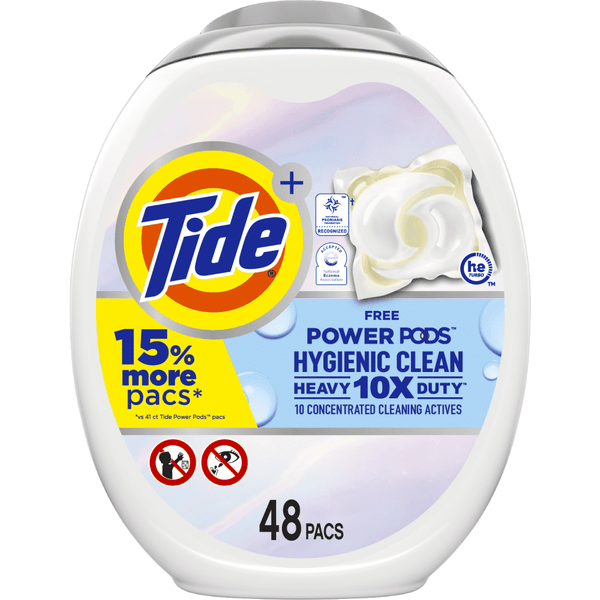 Tide Hygienic Clean Free Power PODS Laundry Detergent; 48 count Unscented EasyOptionXY LLC