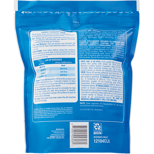 Clorox Pool&Spa pH up for Increasing pH Levels in Swimming Pools, 4 lb Bag EasyOptionXY LLC