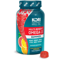 Kori Krill Multi-Benefit Omega-3 Citrus Flavor Gummies, 120 Count EasyOptionXY LLC