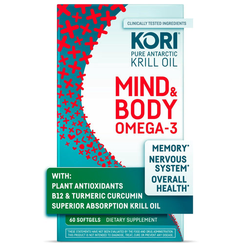 Kori Mind & Body Supplement for Memory, Attention & Overall Health, 60 ct EasyOptionXY LLC
