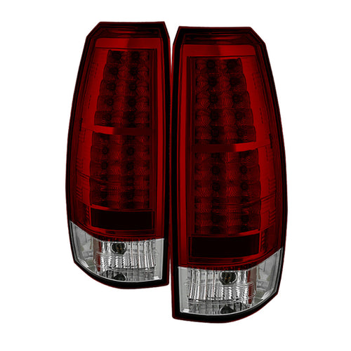 Spyder Chevy Avalanche 07-13 LED Tail Lights Red Clear ALT-YD-CAV07-LED-RC OffRoadUSA.com