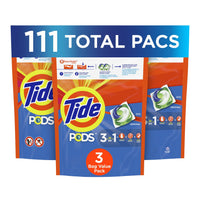 Tide Pods Original Scent Laundry Detergent Pacs; 111 Count EasyOptionXY LLC