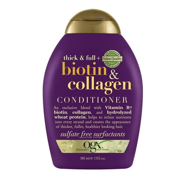 OGX Biotin & Collagen Thickening Volumizing Daily Conditioner with Vitamin B7 & Hydrolyzed Wheat Protein, 13 fl oz EasyOptionXY LLC