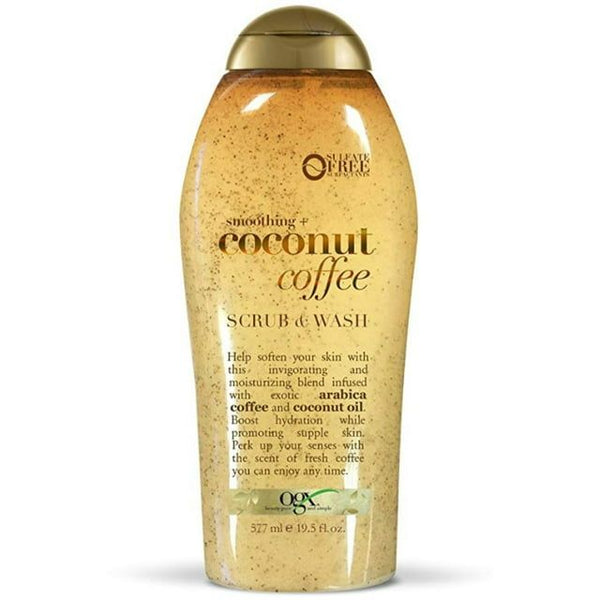 OGX Smoothing + Coconut Coffee Exfoliating Body Scrub with Arabica Coffee & Coconut Oil, Paraben-Free with Sulfate-Free Surfactants, 19.5 Fl Oz EasyOptionXY LLC