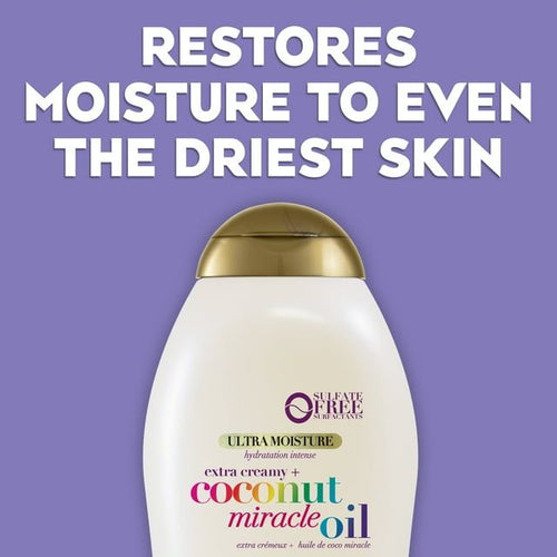 OGX Ultra Moisture Body Wash Extra Creamy + Coconut Miracle Oil, 19.5 fl oz EasyOptionXY LLC
