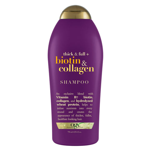 OGX Thick & Full + Biotin & Collagen Volumizing Daily Shampoo, 25.4 fl oz