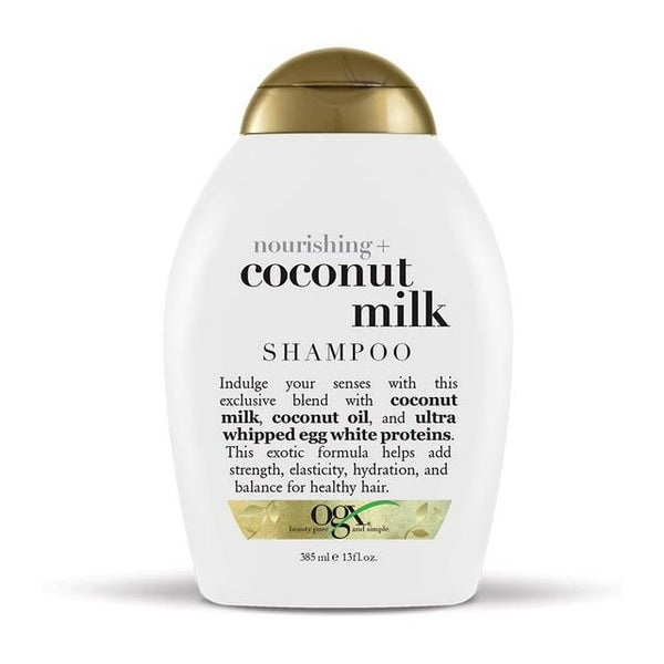 OGX Nourishing + Coconut Milk Moisturizing Shampoo for Strong & Healthy Hair, with Coconut Milk, Coconut Oil & Egg White Protein, Paraben-Free, Sulfate-Free Surfactants, 13 fl.oz EasyOptionXY LLC