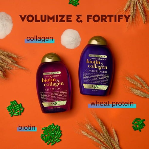 OGX Thick & Full + Biotin & Collagen Extra Strength Volumizing Daily Conditioner with Vitamin B7, 13 fl oz EasyOptionXY LLC