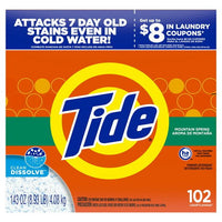 Tide Mountain Spring 102 Loads Powder Laundry Detergent; 143 oz EasyOptionXY LLC