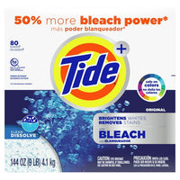 Tide Plus Bleach 80 Loads Powder Laundry Detergent; 144 oz EasyOptionXY LLC