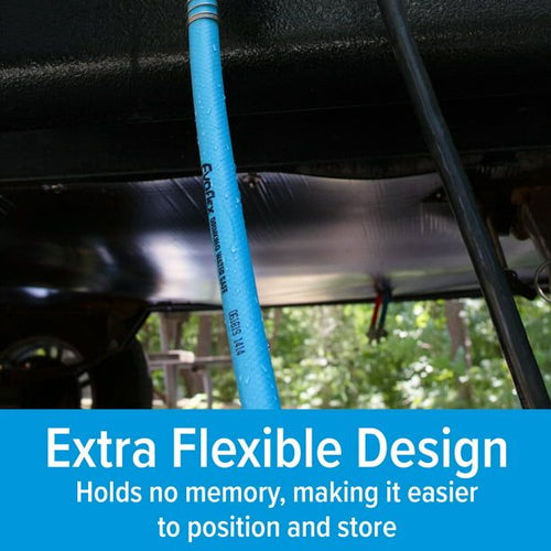 Camco EvoFlex 25-Foot Camper/RV Drinking Water Hose | Stainless Steel Strain Reliefs Ends, Blue (22594) EasyOptionXY LLC