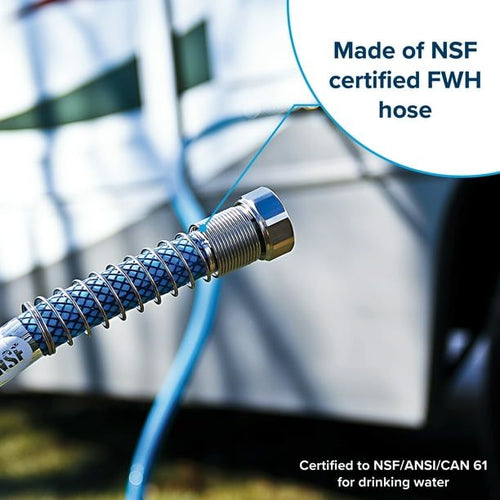 Camco TastePURE 50-Foot Premium Camper/RV Drinking Water Hose | Drinking Water Safe with No Plastic Taste | PVC, Blue (22853) EasyOptionXY LLC