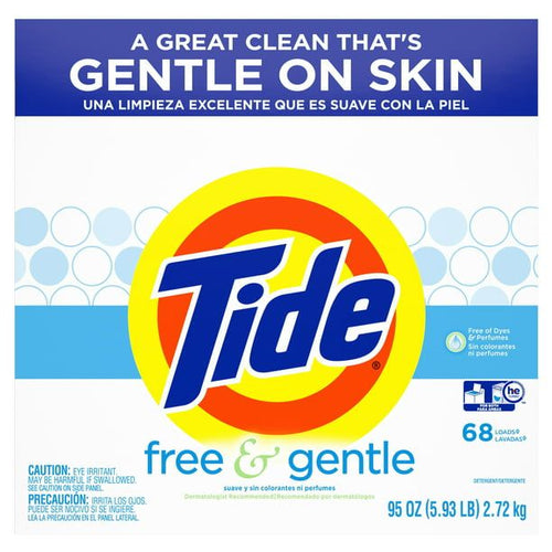 Tide Free and Gentle 68 Loads Powder Laundry Detergent; 95 oz EasyOptionXY LLC
