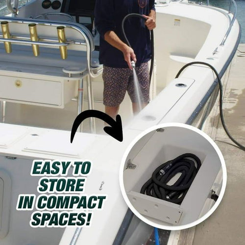 Pocket Hose Original Silver Bullet Water Hose by BulbHead - Expandable Garden Hose That Grows with Lead-Free Aluminum Connectors - Safe Drinking Water Hose (50 Feet) EasyOptionXY LLC