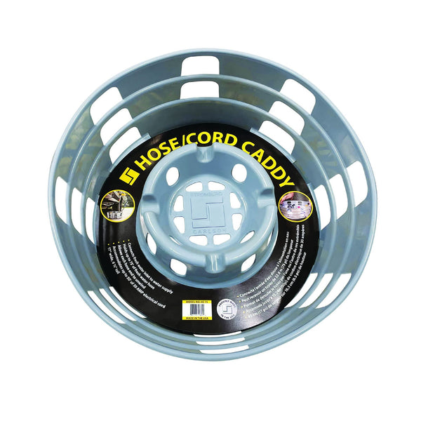 Stromberg Carlson HC-75 Hose and Cord Caddy for RV - Holds Up to 75 Feet of Hose - 17" x 6.5" Camper Hose Storage - RV Water Hose Caddy - RV Storage Solutions EasyOptionXY LLC