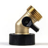Expert Gardener Brass Material Heavy-Duty Angle Garden Hose Connector Height 2.22in. EasyOptionXY LLC