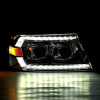 AlphaRex 04-08 Ford F150 / 06-08 Lincoln Mark LT LUXX-Series LED Projector Headlights Chrome OffRoadUSA.com