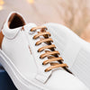 Zelli Italia Zelli Italia 65-229-WHT Diaz Rubberized Calfskin Sneaker White
