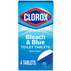 Clorox Bleach and Blue Toilet Tablets, Rain Clean, 4 Count EasyOptionXY LLC