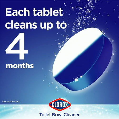Clorox Bleach and Blue Toilet Tablets, Rain Clean, 4 Count EasyOptionXY LLC