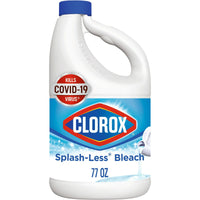 Clorox Splash-Less Liquid Bleach, Regular 77 Ounce Bottle EasyOptionXY LLC