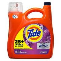 Tide Plus Febreze Spring & Renewal Liquid Laundry Detergent; 154 fl oz 100 Loads EasyOptionXY LLC
