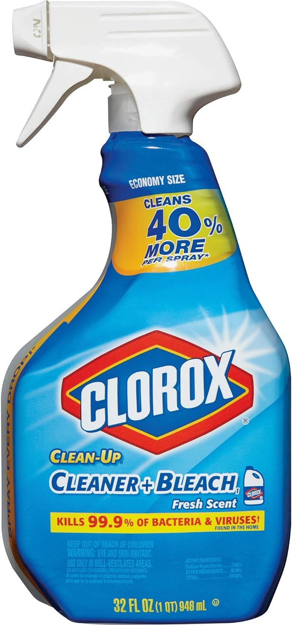 Clorox Clean-Up All Purpose Cleaner with Bleach, Spray Bottle, Rain Clean, 32 oz EasyOptionXY LLC