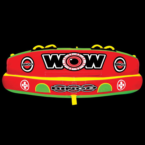 WOW Sports Bingo 1-3 Person Towable Water Tube For Pool and Lake (14-1070) Jupiter Gear