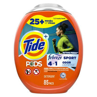 Tide PODS Liquid Laundry Detergent Soap Pacs 4-n-1 with Febreze; HE Compatible; 85 Count EasyOptionXY LLC