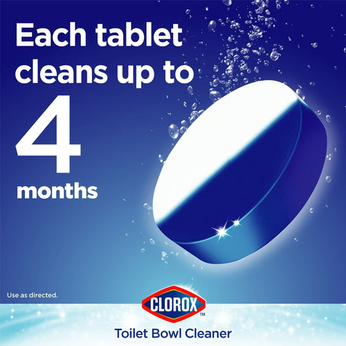 Clorox Bleach and Blue Toilet Tablets, Rain Clean, 4 Count EasyOptionXY LLC