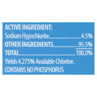 Great Value Low-Splash Bleach, 43 fl oz EasyOptionXY LLC