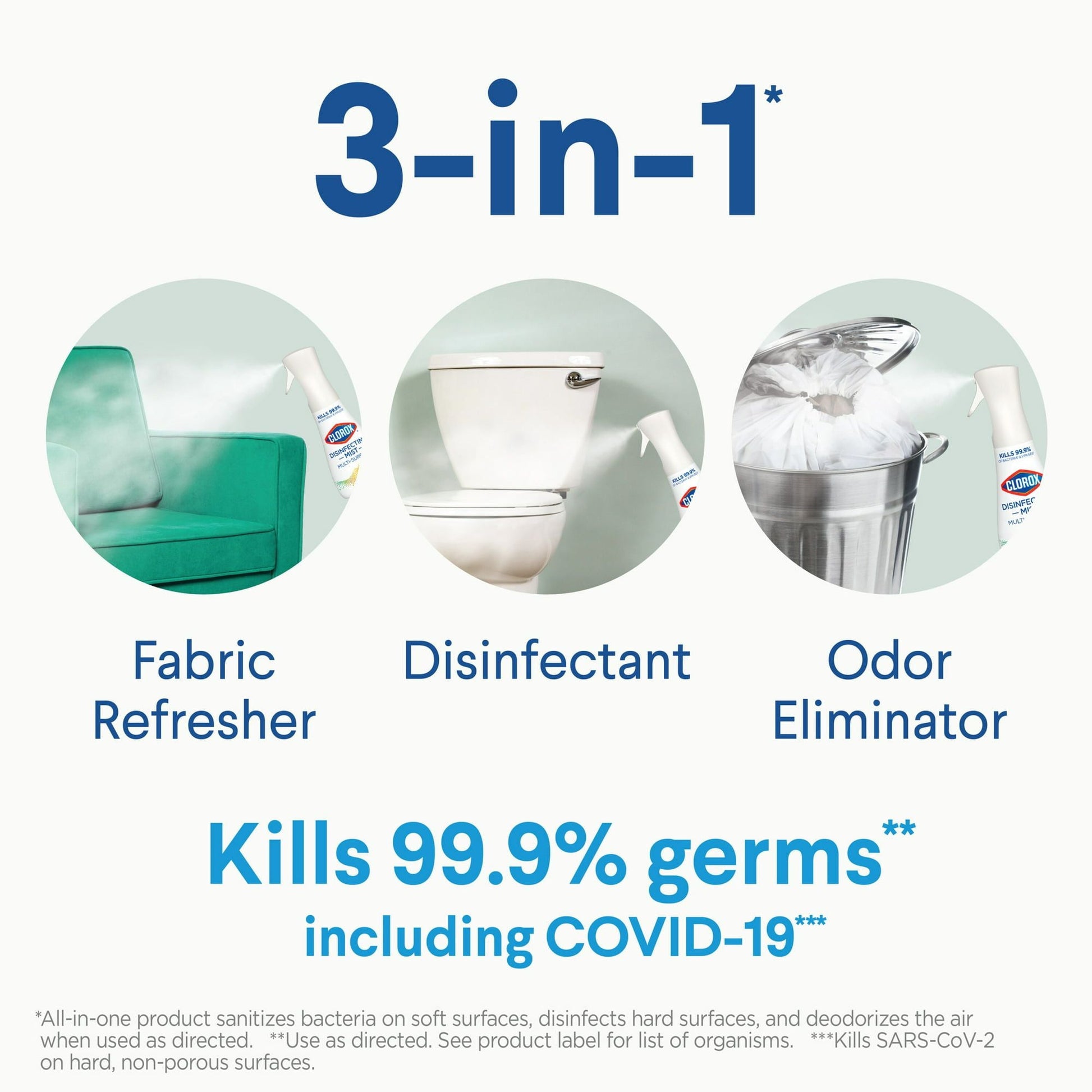 Clorox Disinfectant Mist Refill, Multi-Surface Spray, Eucalyptus Peppermint, 16 oz EasyOptionXY LLC