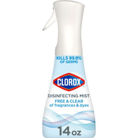 Clorox Free & Clear Disinfecting Mist, Fragrance Free, 14 Fluid Ounces EasyOptionXY LLC