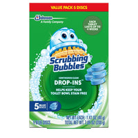 Scrubbing Bubbles Continuous Clean Drop-Ins One Toilet Bowl Cleaner Tablet Lasts Up to 4 Weeks 5 Blue Discs 7.05 Oz EasyOptionXY LLC