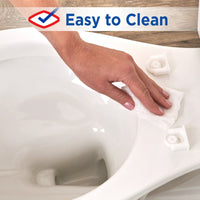 Clorox Antimicrobial Elongated Plastic Toilet Seat with Easy-off Hinges EasyOptionXY LLC