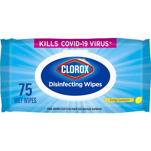 Clorox Disinfecting Wipes Soft Pack, Crisp Lemon, 75 Count EasyOptionXY LLC