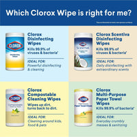 Clorox Disinfecting Wipes Soft Pack, Crisp Lemon, 75 Count EasyOptionXY LLC
