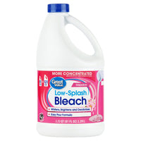 Great Value Low-Splash Bleach, Meadow, 81 fl oz EasyOptionXY LLC