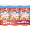 Clorox Scentiva Wipes, Bleach Free Cleaning Wipes, Tahitian Grapefruit Splash, 225 Count, 3 Pack EasyOptionXY LLC