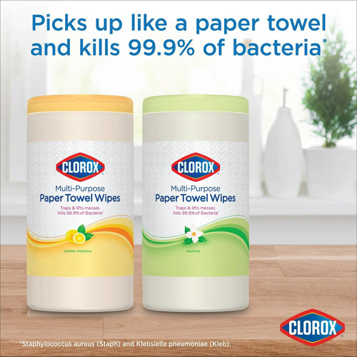Clorox Multi-Purpose Paper Towel Cleaner Wipes, Lemon Verbena Scent, 75 Count EasyOptionXY LLC