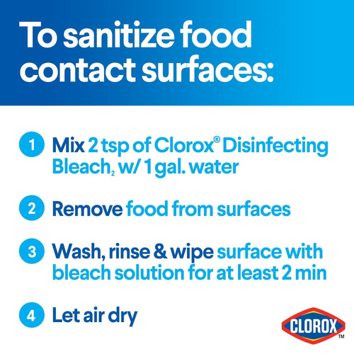 Clorox Disinfecting Bleach, Regular - 121 Ounce Bottle EasyOptionXY LLC