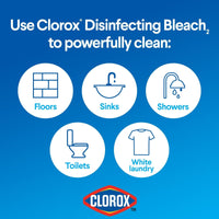 Clorox Regular Liquid Bleach, 121 oz Bottle, 2 ct EasyOptionXY LLC