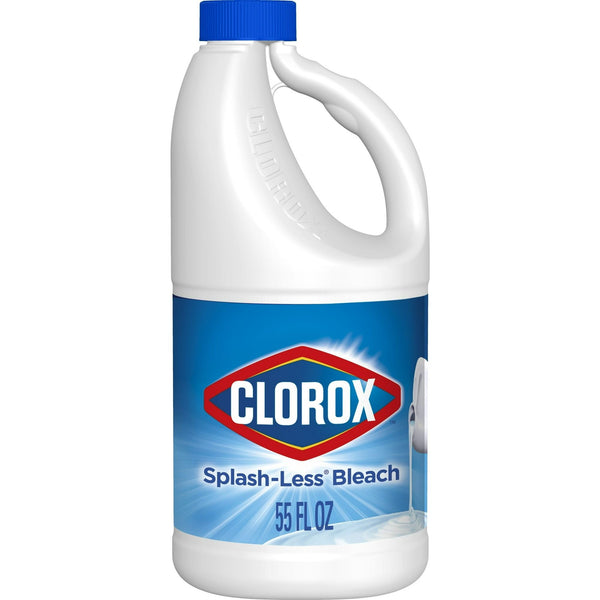 Clorox Splash-Less Liquid Bleach, Regular, 55 oz Bottle EasyOptionXY LLC