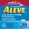 Aleve Caplets Easy Open Arthritis Cap Naproxen Sodium Pain Reliever, 90 Count EasyOptionXY LLC