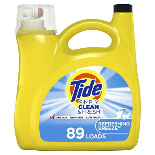 Tide Simply Refreshing Breeze Liquid Laundry Detergent; 89 Loads 128 fl oz EasyOptionXY LLC